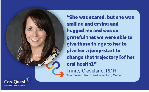 Trinity Cleveland, RDH, pull quote
