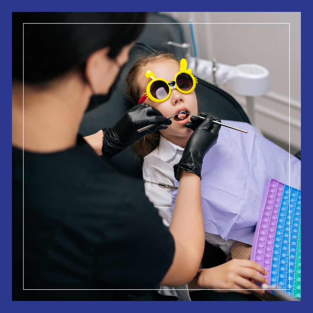 child in dental chair