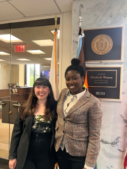 India Washington at Senator Elizabeth Warren's Office