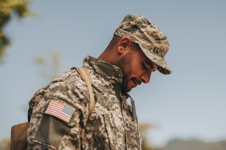 Image of veteran in uniform