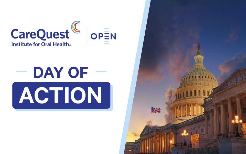 Image of US Capitol with text Day of Action