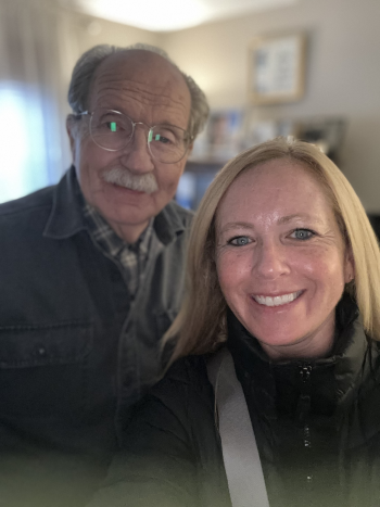 Tirzah Weiskotten and her father