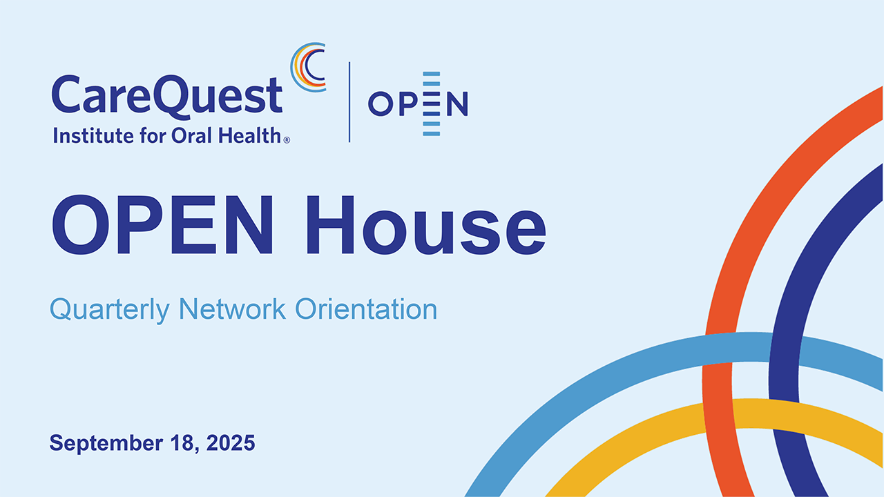 Title slide for OPEN House on September 18, 2025