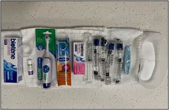 Critical care dental hygienist oral health kit