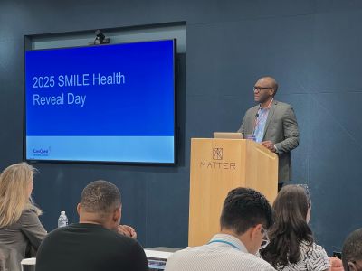 CareQuest Institute CEO Wade Rakes speaks at SMILE Health Reveal Day