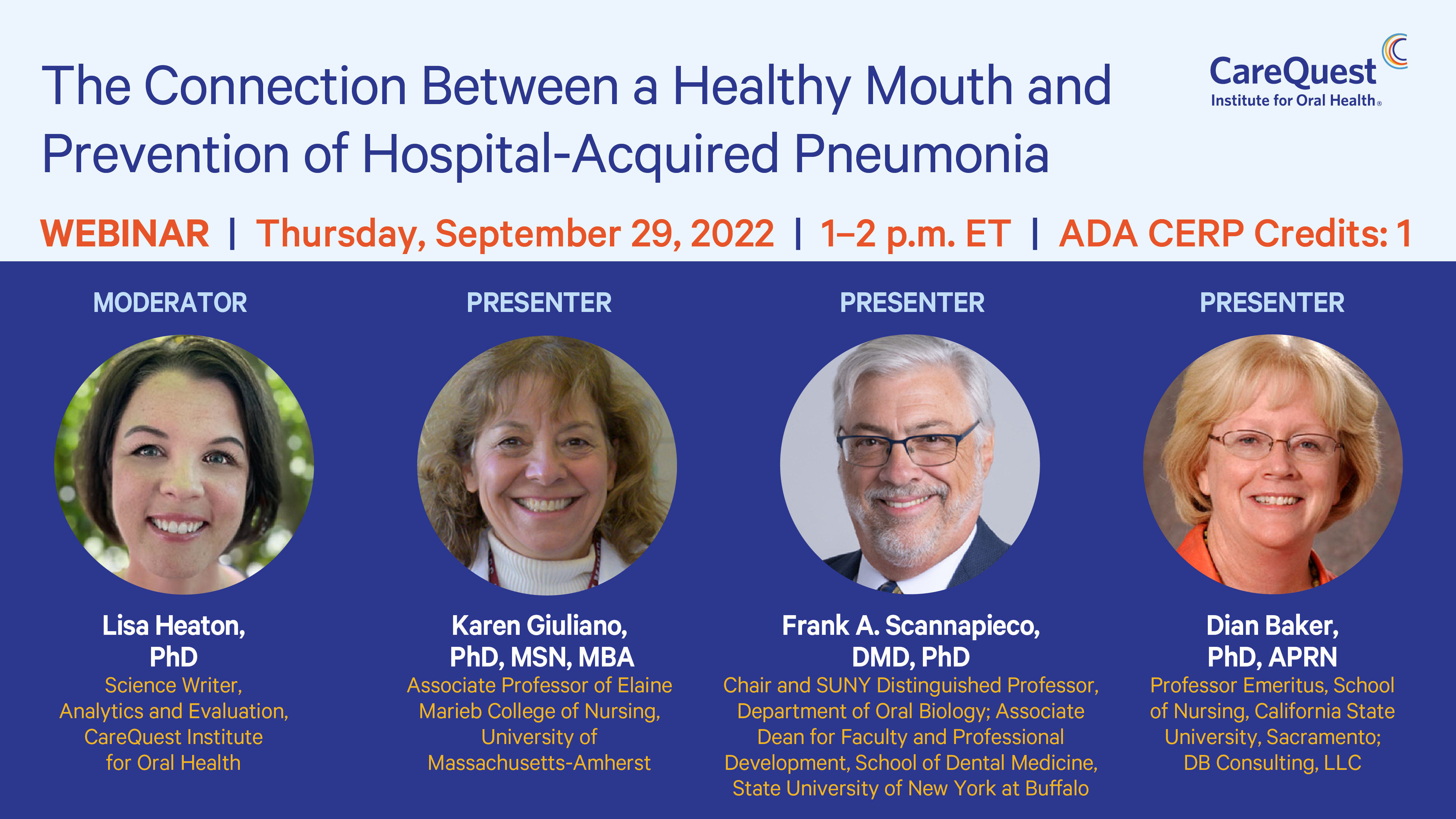 The Connection Between a Healthy Mouth and Prevention of Hospital-Acquired Pneumonia