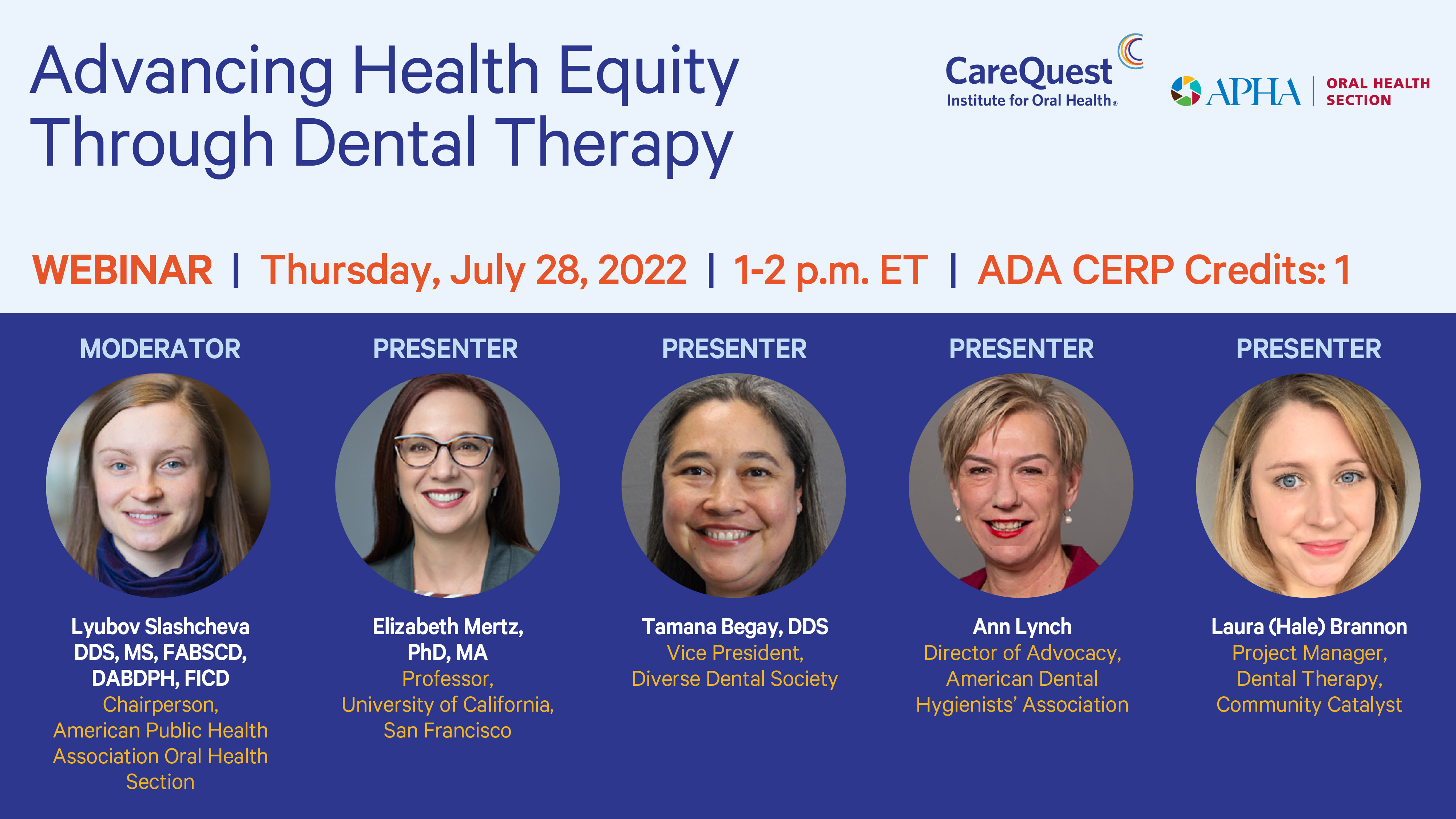 Advancing Health Equity Through Dental Therapy
