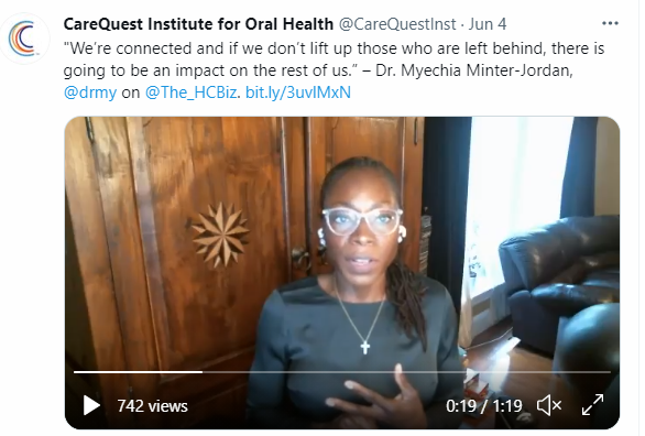 social post Dr. Minter-Jordan