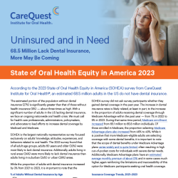 Cover of report Uninsured and in Need