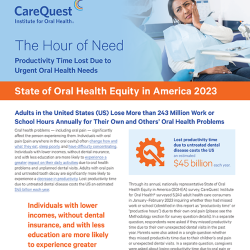 Image of report cover The Hour of Need: Productivity Time Lost Due to Urgent Oral Health Needs