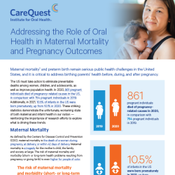 Image of report cover Addressing the Role of Oral Health in Maternal Mortality and Pregnancy Outcomes