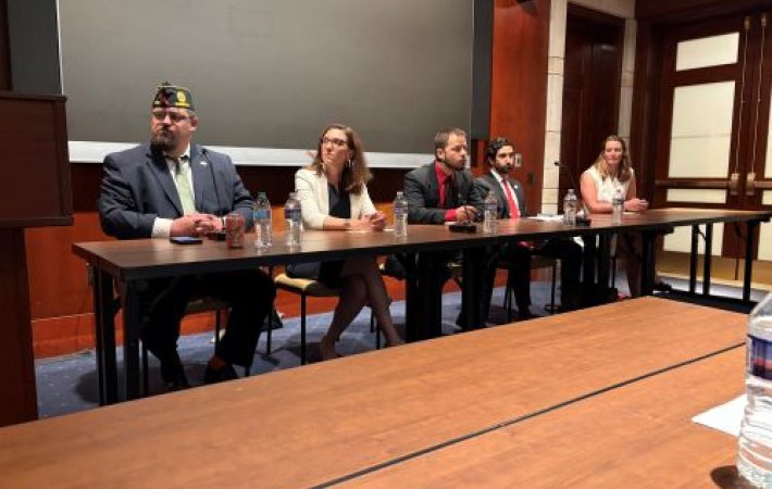 Expert panel at Veterans Deserve Dental Care event
