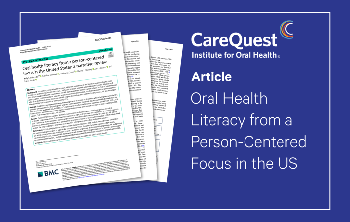 Oral Health Literacy BMC article graphic