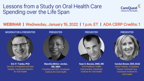 Lessons from a Study on Oral Health Care Spending over the Life Span