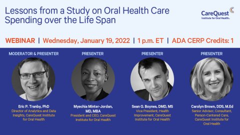 Lessons from a Study on Oral Health Care Spending over the Life Span
