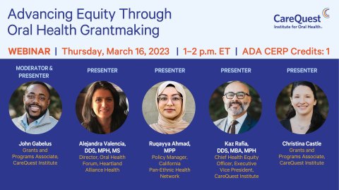 Advancing Equity Through Oral Health Grantmaking Image