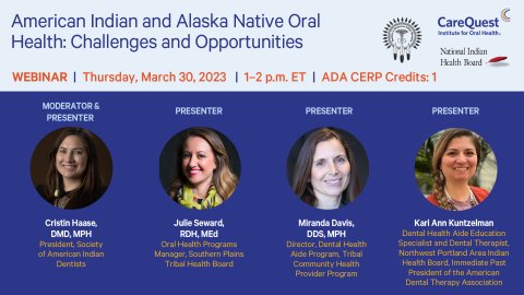 American Indian and Alaska Native Oral Health Speakers Image
