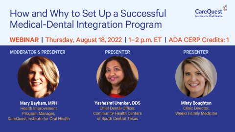 How and Why to Set Up a Successful Medical-Dental Integration Program