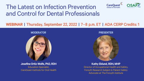 The Latest on Infection Prevention and Control for Dental Professionals