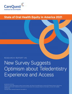 This is an image of a report on teledentistry experience and access