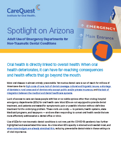 CareQuest_Institute_Spotlight-On-Arizona-Adult-Use-of-Emergency-Departments-for-Non-Traumatic Dental Conditions