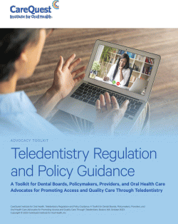 Teledentistry Regulation and Policy Guidance Cover