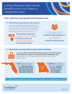 Cutting Medicaid Adult Dental Benefits Would Hurt States in Unexpected Ways