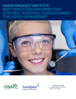 Best Practices for Infection Control in Dental Clinics During the COVID-19 Pandemic