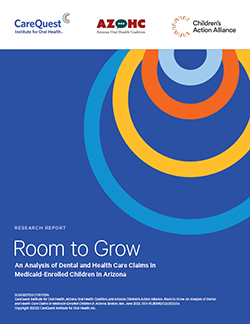 Image of report cover Room to Grow: Analysis of Health Care Claims in Medicaid-Enrolled Children in Arizona