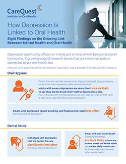 Image of report cover How Depression is Linked to Oral Health