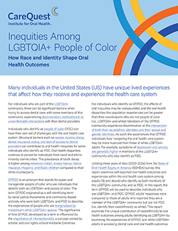 Image or report cover Inequities Among LGBTQIA+ People of Color