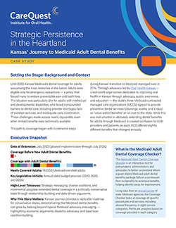 Image of Medicaid adult dental case study for Kansas