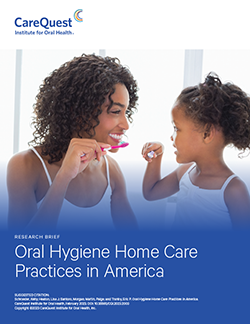 Image of report cover Oral Hygiene Home Care Practices in America