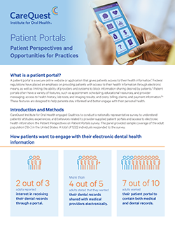 Image of report cover Patient Portals Perspectives and Opportunities