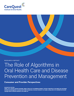 Image of report cover Role of Algorithms in Oral Health Care and Disease Prevention