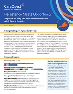 Image of Medicaid adult dental case study for Virginia